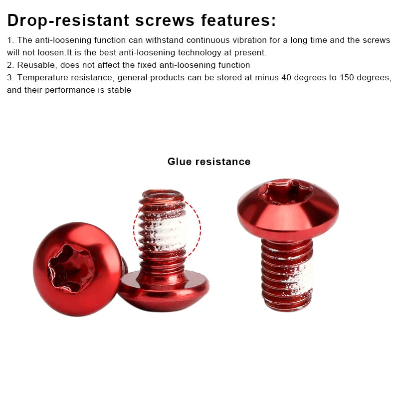 Premium Colorful MTB Disc Brake Rotor Screws