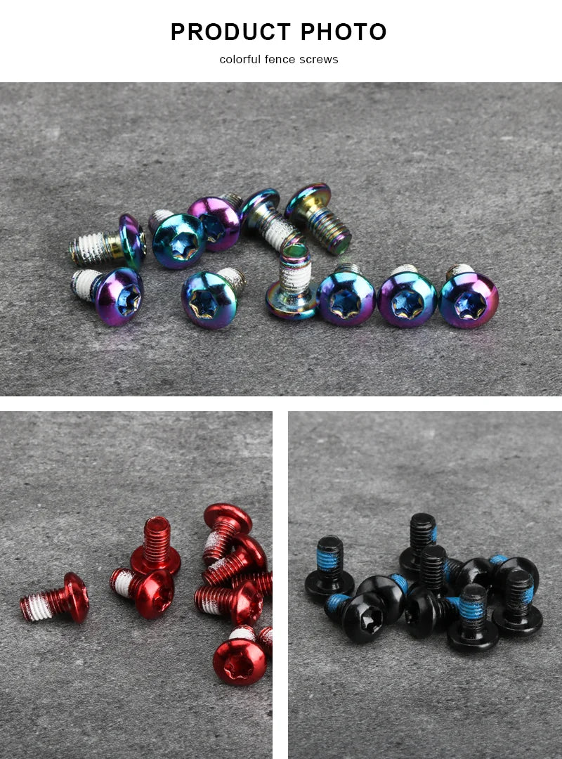 Premium Colorful MTB Disc Brake Rotor Screws